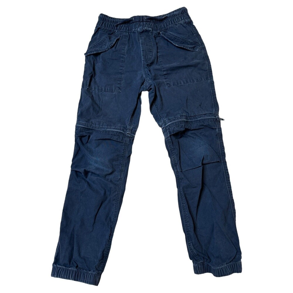 Gap Kids Boy's Zip Away Jogger Jeans to Shorts Zip-Off Pants Size L Pull-On